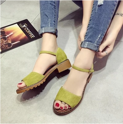Sandals - One-Button Buckle