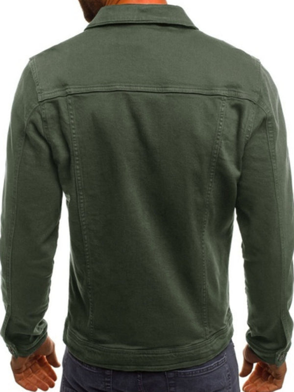 Denim Jacket - Trendy Fashion Casual Slim - Workwear Jacket