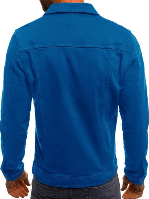 Denim Jacket - Trendy Fashion Casual Slim - Workwear Jacket