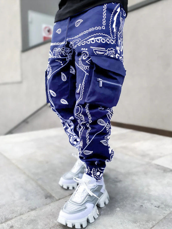 Pants - Printed Cashew Flower Harem