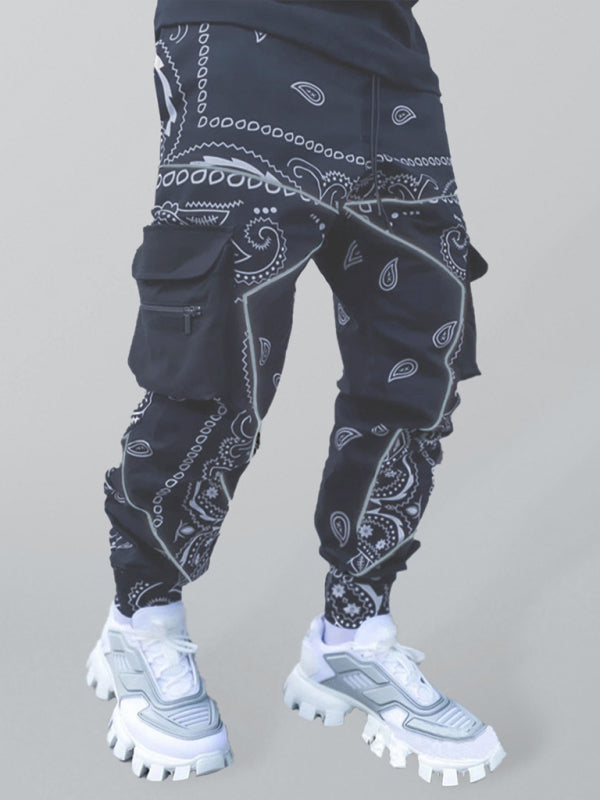 Pants - Printed Cashew Flower Harem