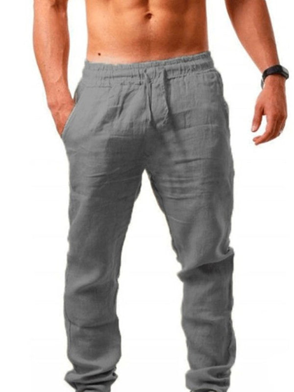Loose-fitting Casual Pants - Solid Elasticated Waist