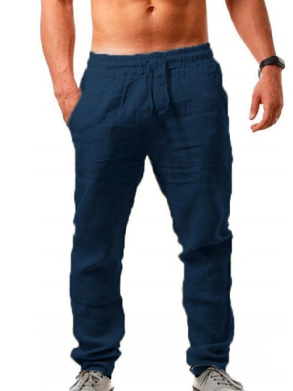 Loose-fitting Casual Pants - Solid Elasticated Waist