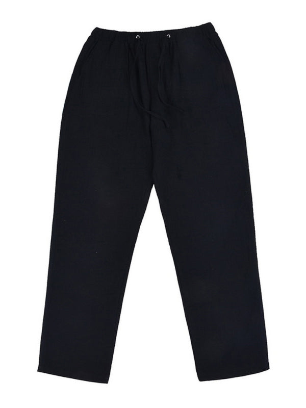 Casual Trousers - Woven All-match Linen