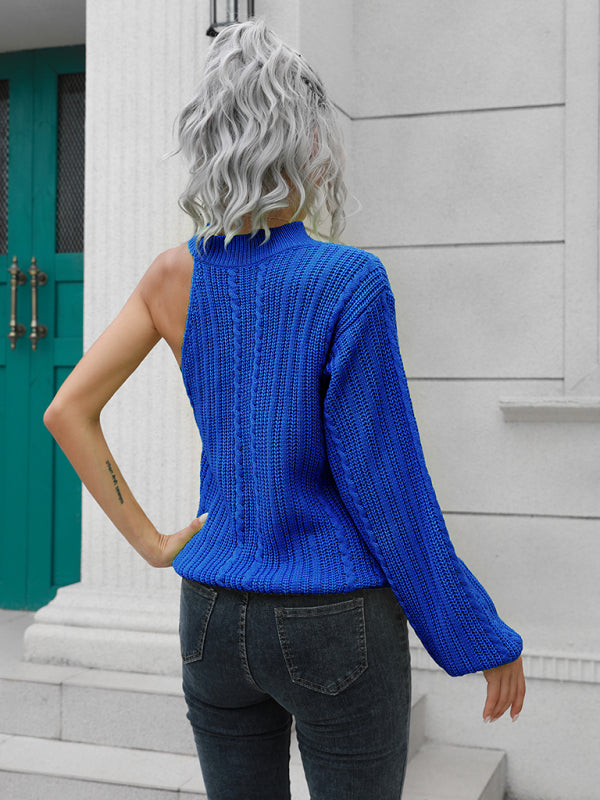 Sweater - One Shoulder Off