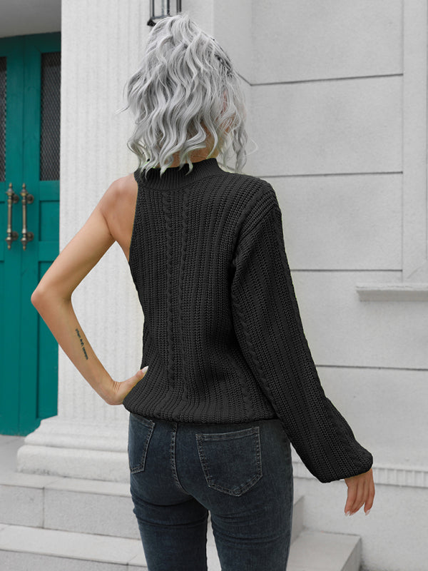 Sweater - One Shoulder Off