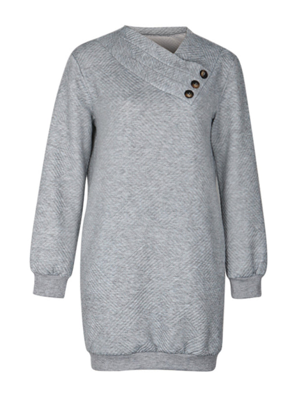 Sweatshirt - New Long-Sleeved Solid Color