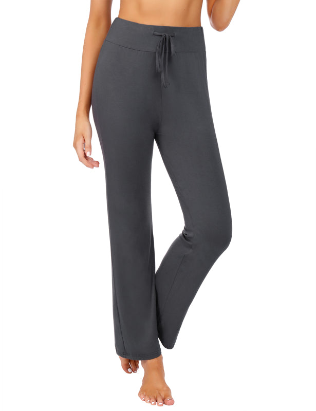Women's
Wide Waist Pocket Adjustable Modal Straight Fit Yoga Pants