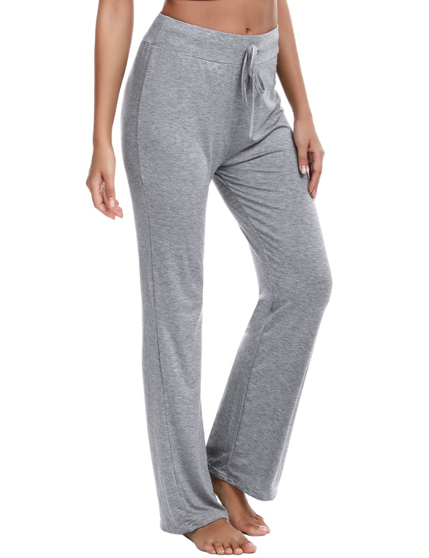 Women's
Wide Waist Pocket Adjustable Modal Straight Fit Yoga Pants