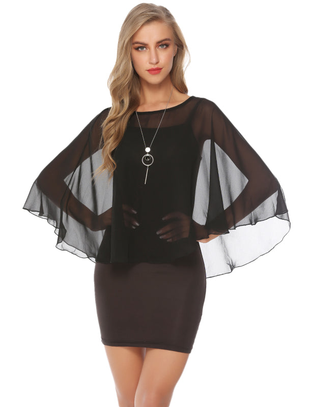 Fashion All-Match Casual Ladies Chiffon Cape