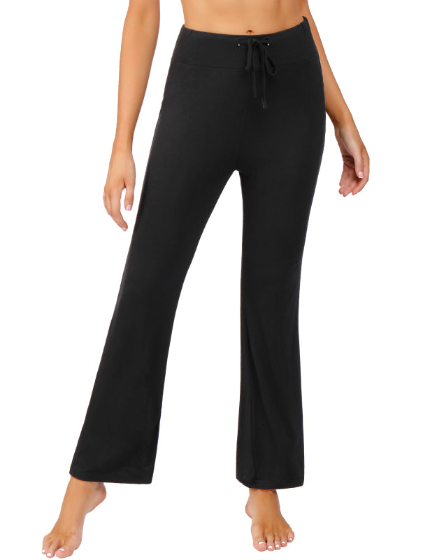 Women's
Wide Waist Pocket Adjustable Modal Straight Fit Yoga Pants
