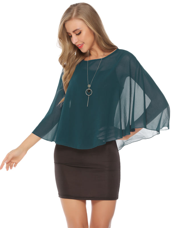 Fashion All-Match Casual Ladies Chiffon Cape