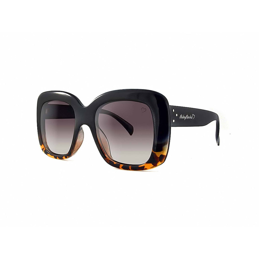 Ruby Rocks - Oversized 'Montserrat' Square in Tortoiseshell