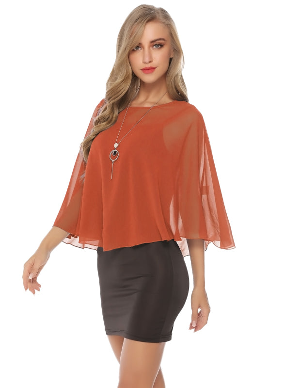 Fashion All-Match Casual Ladies Chiffon Cape