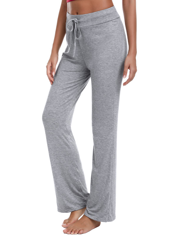 Women's
Wide Waist Pocket Adjustable Modal Straight Fit Yoga Pants