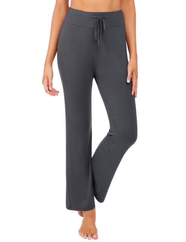 Women's
Wide Waist Pocket Adjustable Modal Straight Fit Yoga Pants