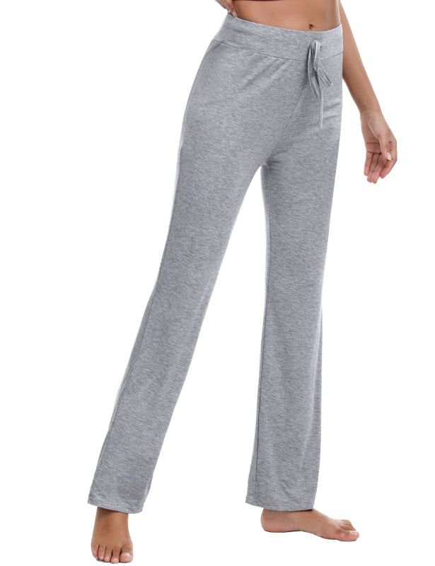 Women's
Wide Waist Pocket Adjustable Modal Straight Fit Yoga Pants