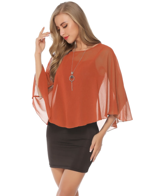 Fashion All-Match Casual Ladies Chiffon Cape