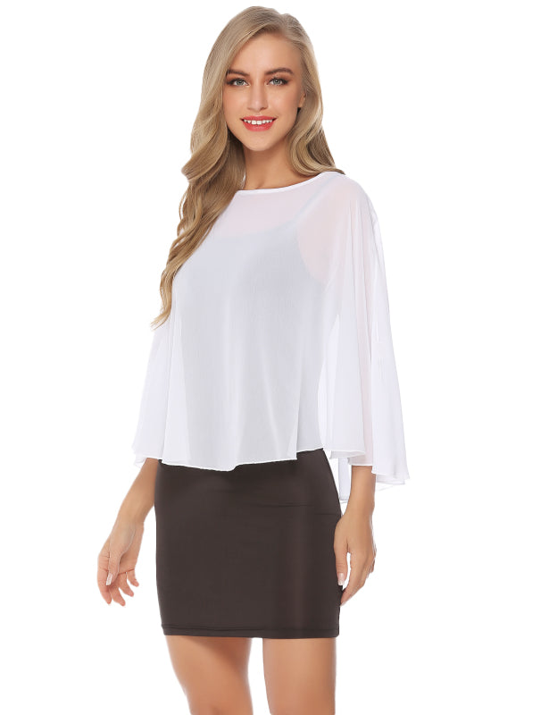 Fashion All-Match Casual Ladies Chiffon Cape