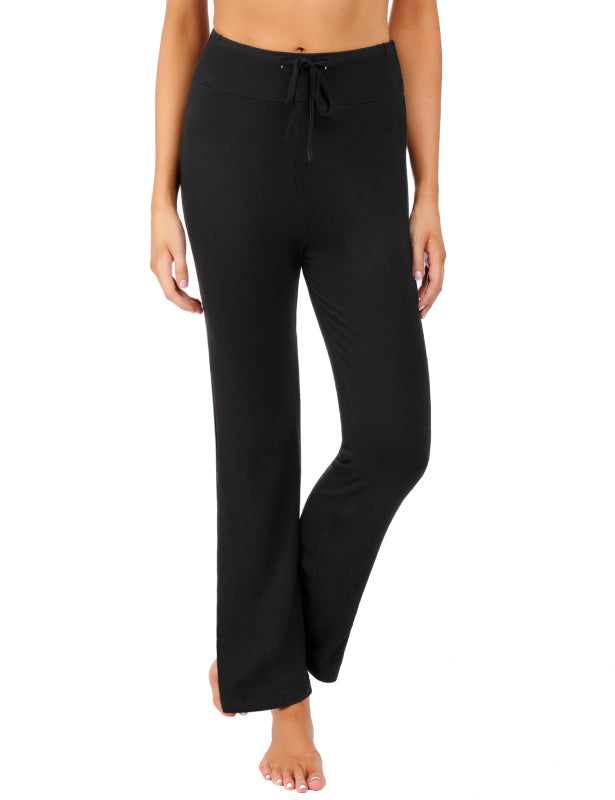 Women's
Wide Waist Pocket Adjustable Modal Straight Fit Yoga Pants