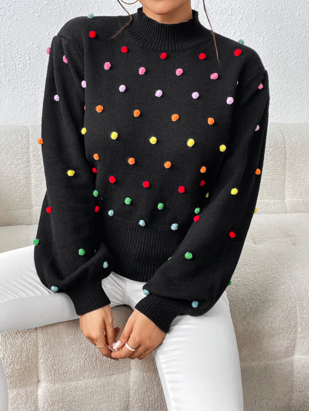 Sweater - Color Beaded Knitwear