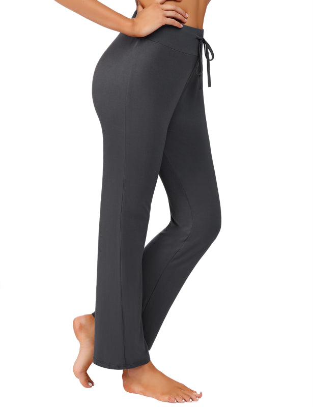 Women's
Wide Waist Pocket Adjustable Modal Straight Fit Yoga Pants