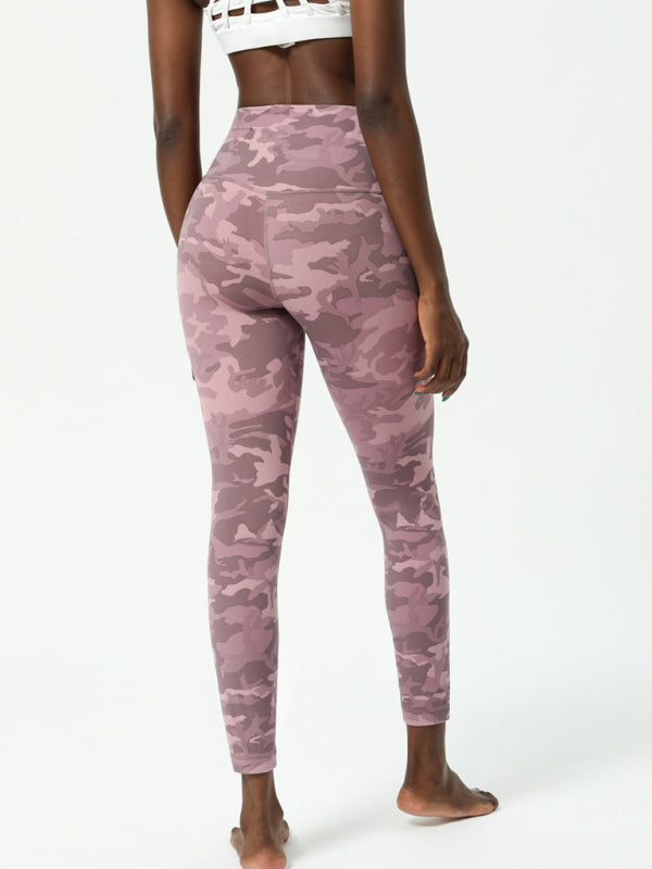 Yoga pants - European and American camouflage