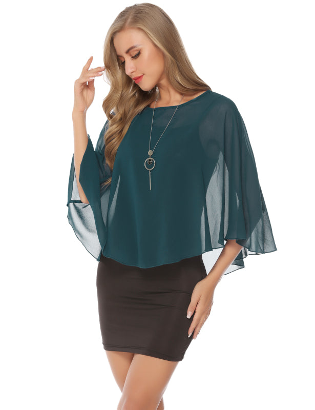 Fashion All-Match Casual Ladies Chiffon Cape