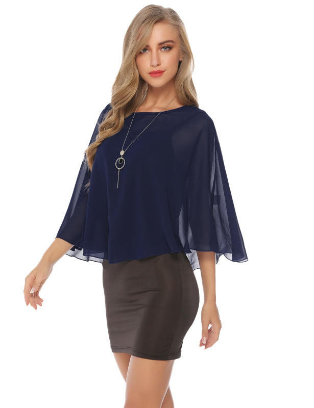Fashion All-Match Casual Ladies Chiffon Cape