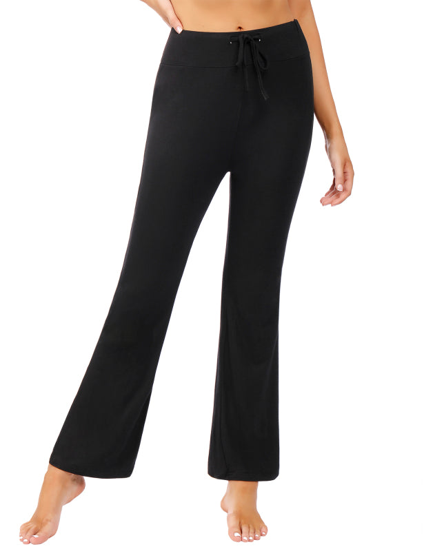 Women's
Wide Waist Pocket Adjustable Modal Straight Fit Yoga Pants