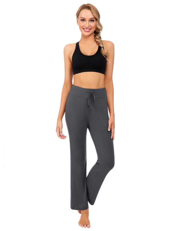 Women's
Wide Waist Pocket Adjustable Modal Straight Fit Yoga Pants
