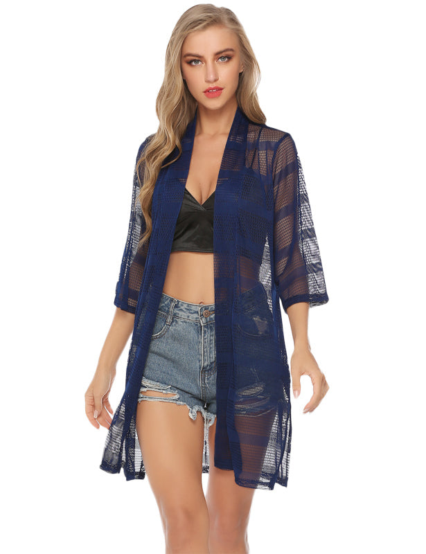 Fashion All-Match Casual Women'S Mesh Cardigan
