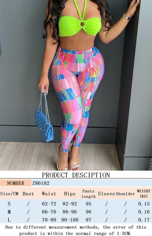 Leggings - Colourful Plaid Print