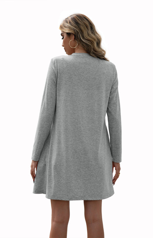 V-Neck Button Placket Knitted Cardigan