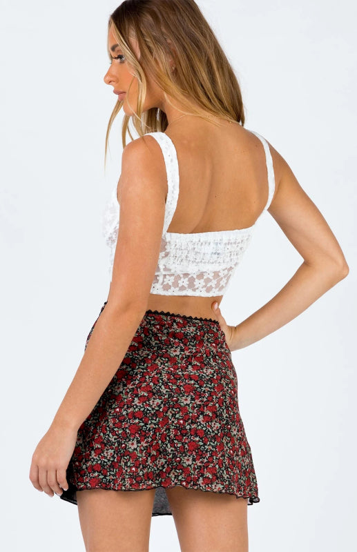 Skirt - Mesh High Waist Double-Layer Slim