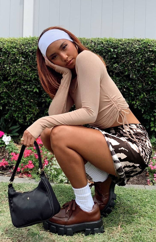 Skirt - Mesh High Waist Double-Layer Slim