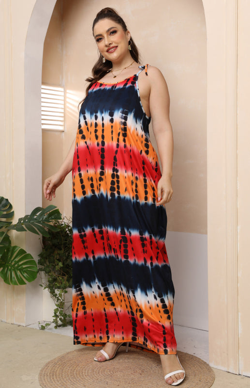 Women's Plus Size Sleeveless Long Dress