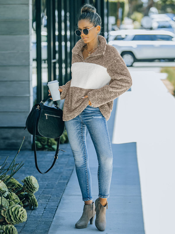 Autumn and winter new style imitation lamb wool coat