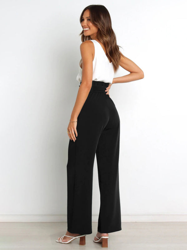 Wide Leg Trousers - Chic And Fun Belted