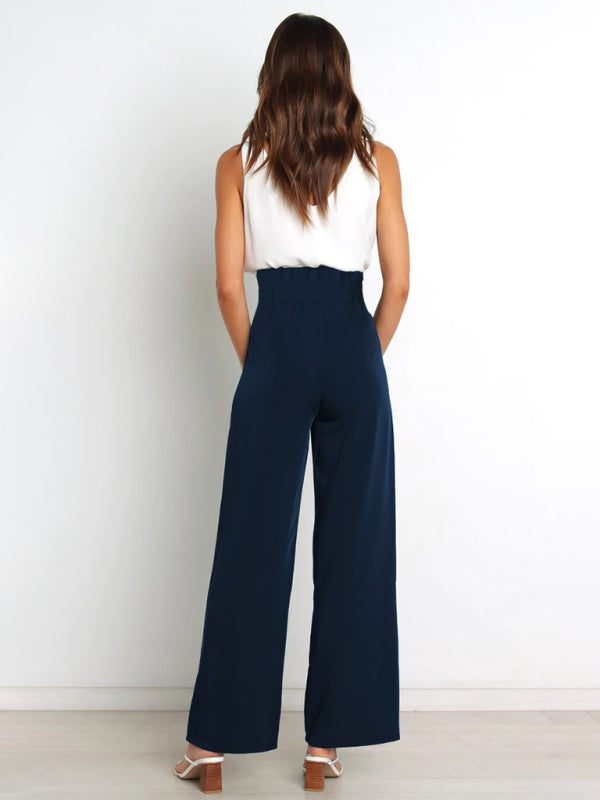 Wide Leg Trousers - Chic And Fun Belted