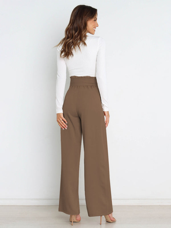Wide Leg Trousers - Chic And Fun Belted