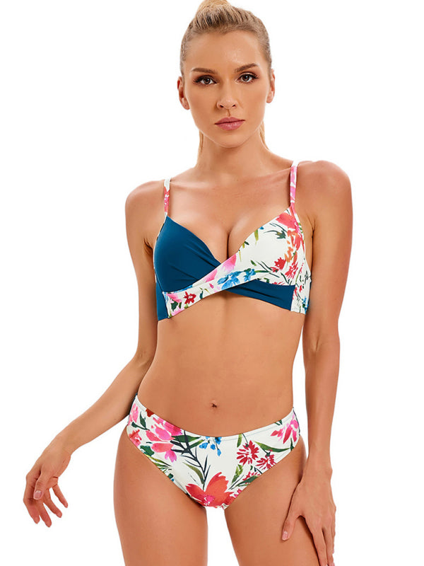 Bikini Top And Matching Buttom  - Floral Printed