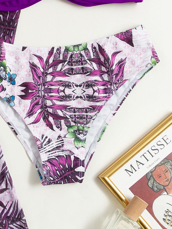 Split Swimsuit - Fashion Bikini Mesh - Three-piece