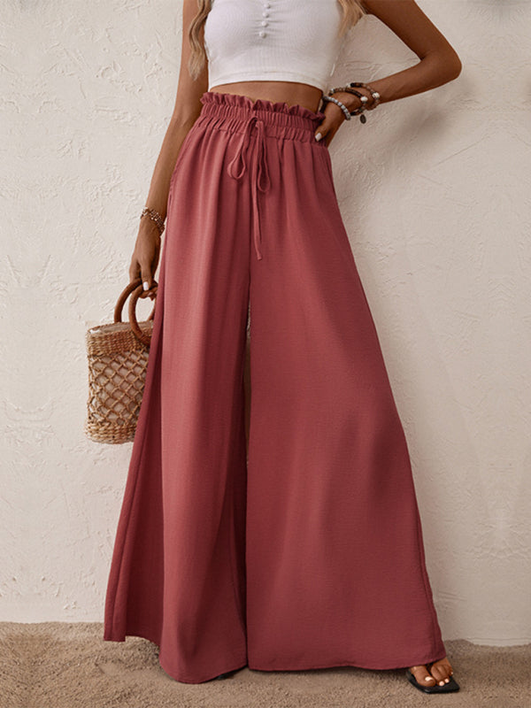 Fashion Wide Pants - Big Horn - Solid Colour