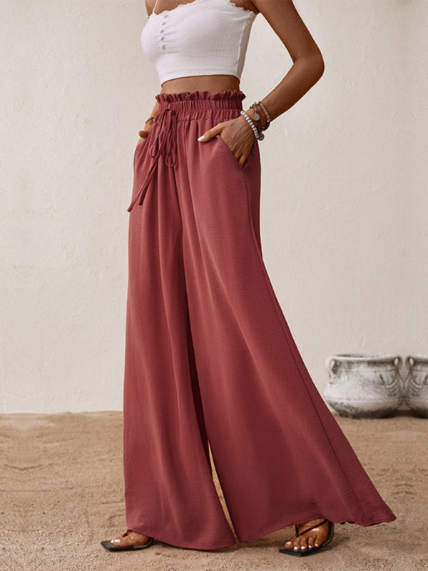 Fashion Wide Pants - Big Horn - Solid Colour