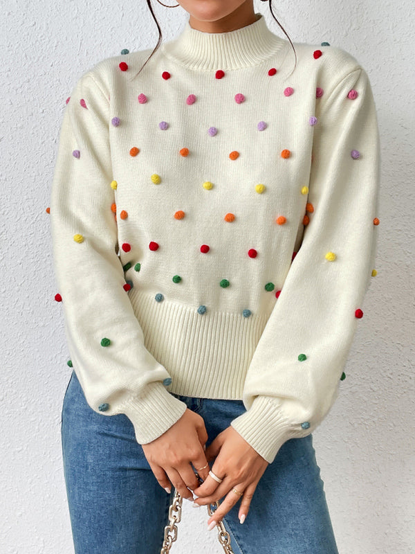 Sweater - Color Beaded Knitwear