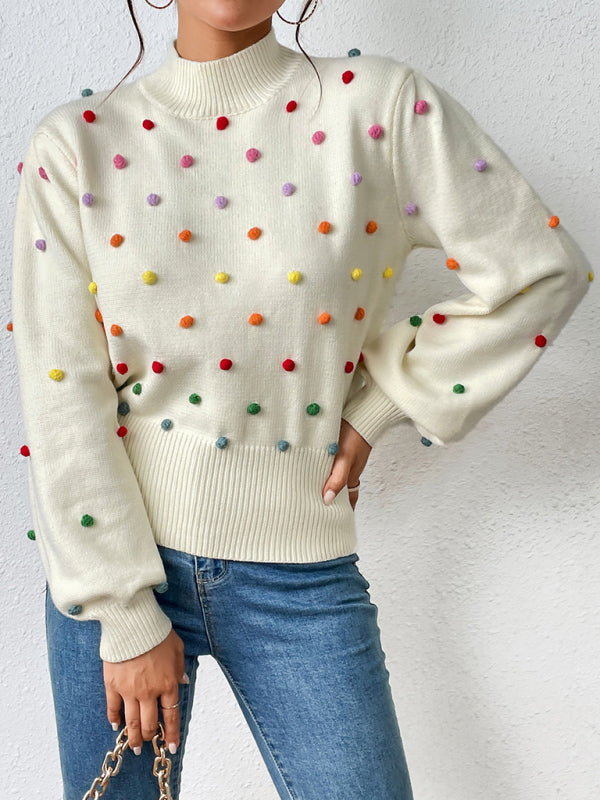 Sweater - Color Beaded Knitwear