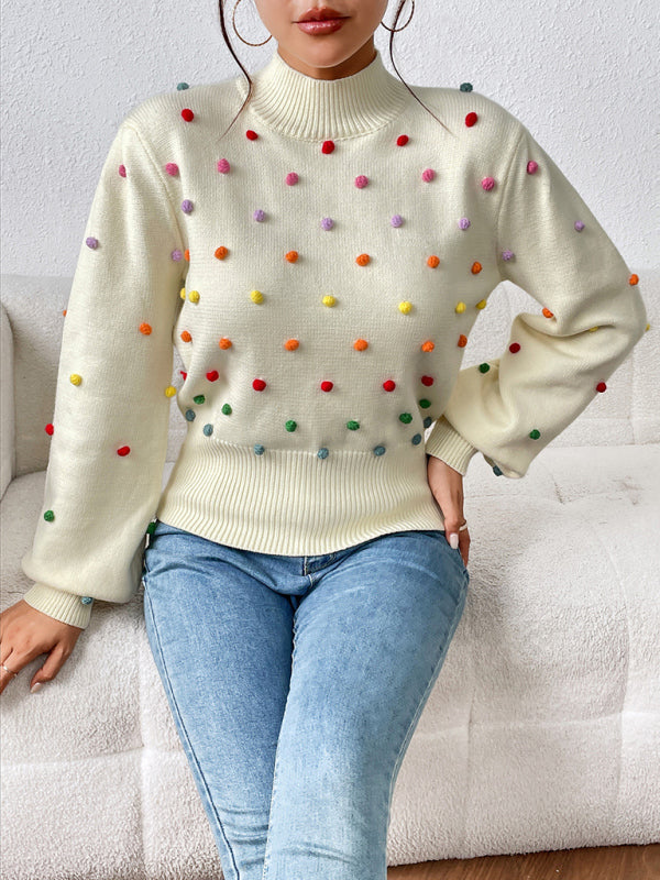 Sweater - Color Beaded Knitwear