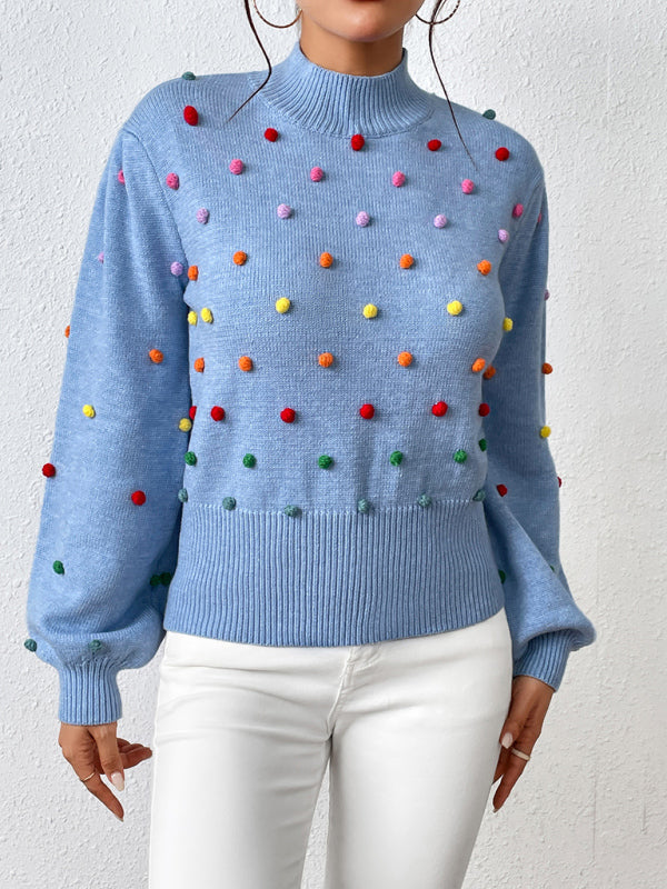 Sweater - Color Beaded Knitwear