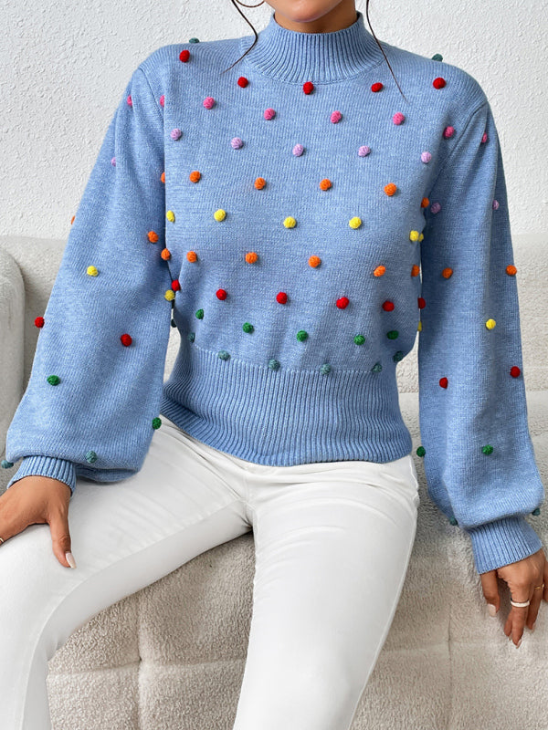 Sweater - Color Beaded Knitwear
